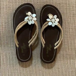 Blue Ginger Flip Flops